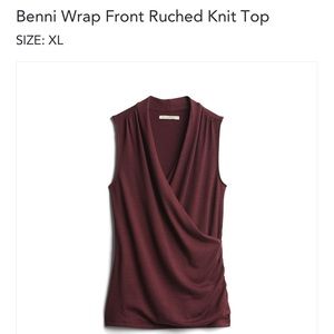 Wrap ruched top 41 Hawthorn NWT